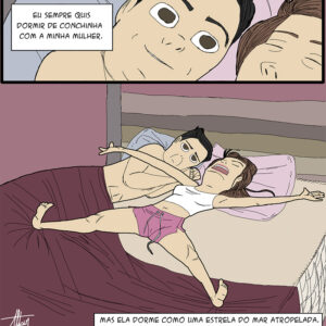 Mulheres que dormem de maneiras engraçadas