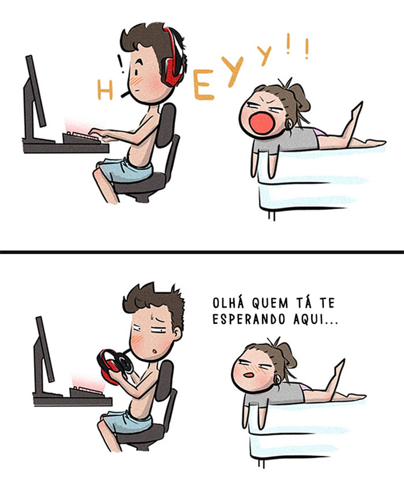 Esperando na cama