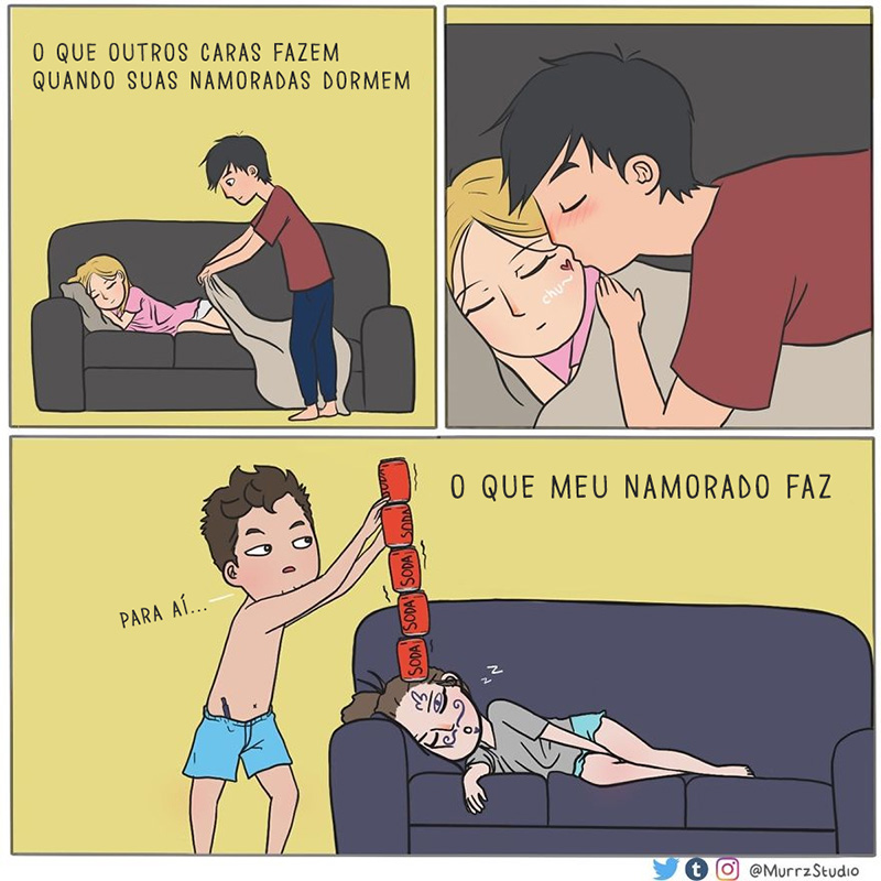 Um namorado carinhoso
