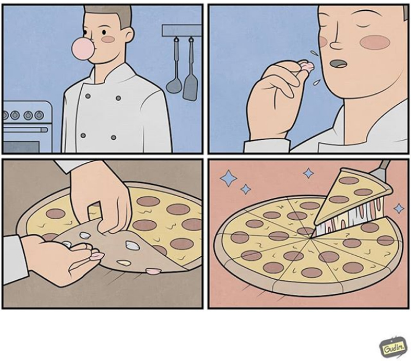 a pizza estica