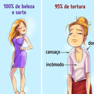 Seios grandes e suas dificuldades em 10 imagens divertidas