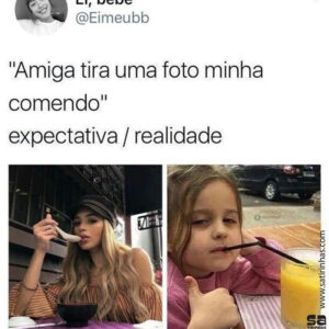Quando a pessoa não está num bom momento para fotos