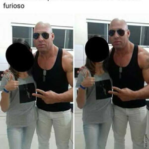 Uma mulher que ficou emocionada e quis mostrar para todo mundo