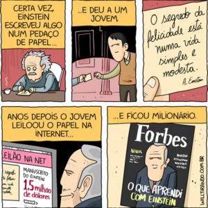 O segredo da felicidade, por Einstein