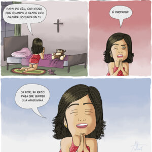 As pessoas deixam de rezar quando crescem, e isso é triste