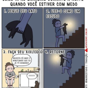 Uma mulher com medo de ir ao banheiro e outros quadrinhos divertidos