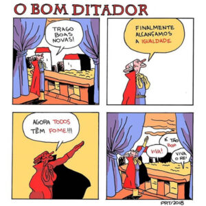 3 quadrinhos sobre um bom ditador