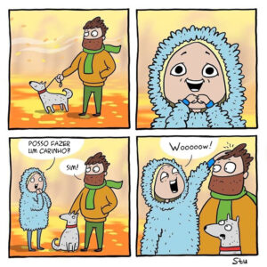 Quando uma mulher quer dar carinho e outros quadrinhos afáveis