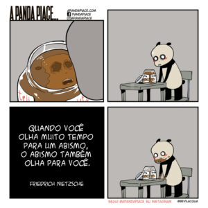 Filosofando sobre as dificuldades da vida com um panda