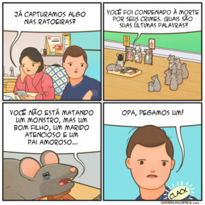 A trágica morte de um rato inocente e outros quadrinhos emocionantes
