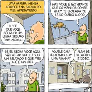 A relação de um homem com aranhas e outras artes de Will Leite