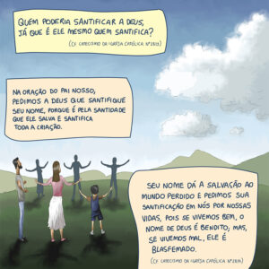 Que nossas vidas bendigam o nome de Deus que nos santifica