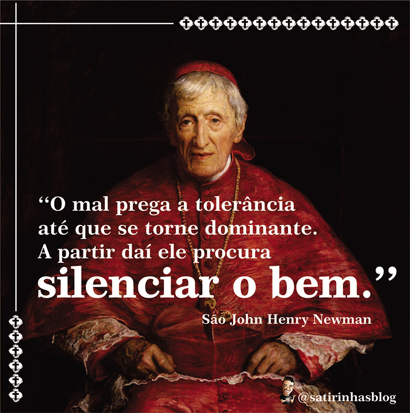 O mal prega a tolerância até que se torne dominante. A partir daí ele procura silenciar o bem