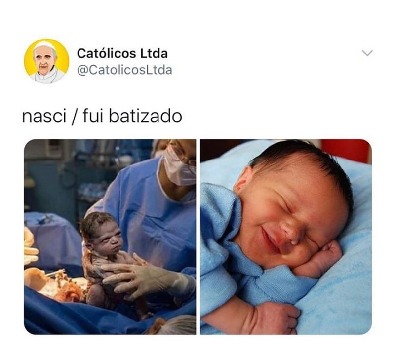 Não posso ficar sem o batismo