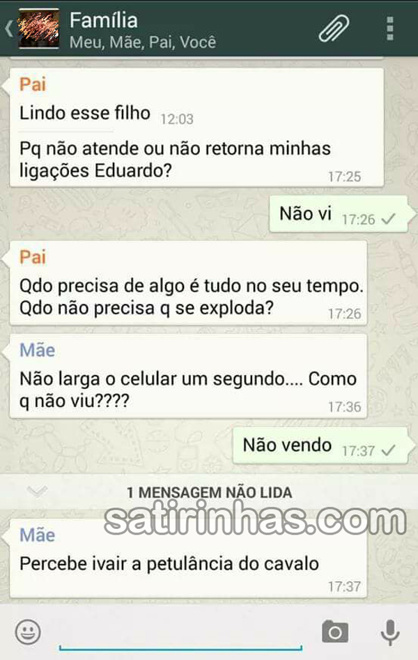 O prêmio de filho do ano vai para