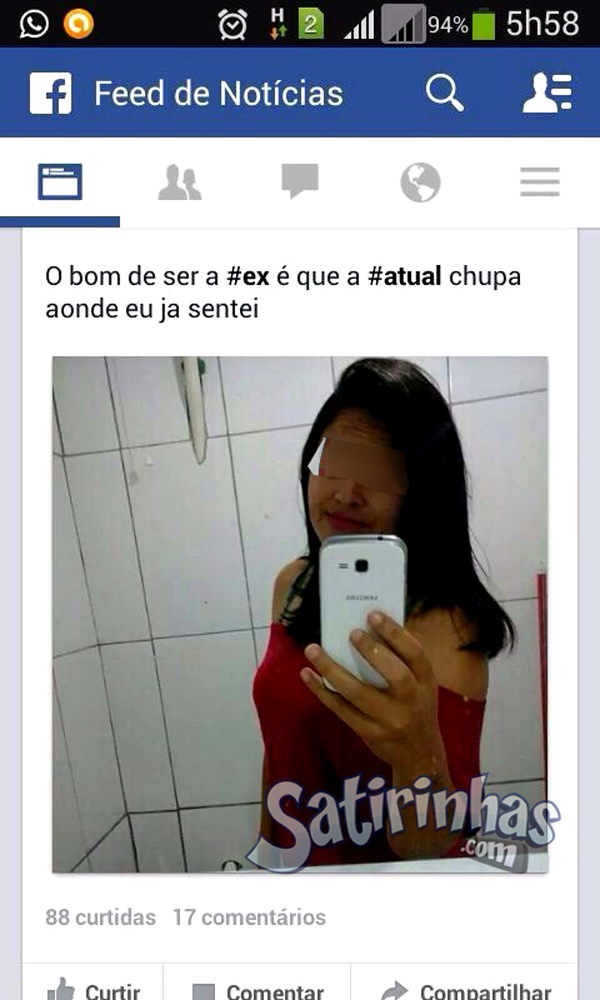 Ela descobriu o lado bom de ser a ex
