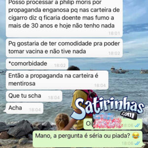 Um fumante com os paranauê diferenciado