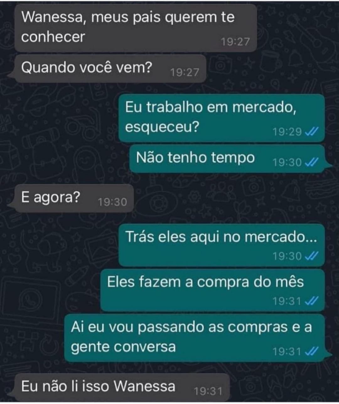 Conhecendo os pais do mozão